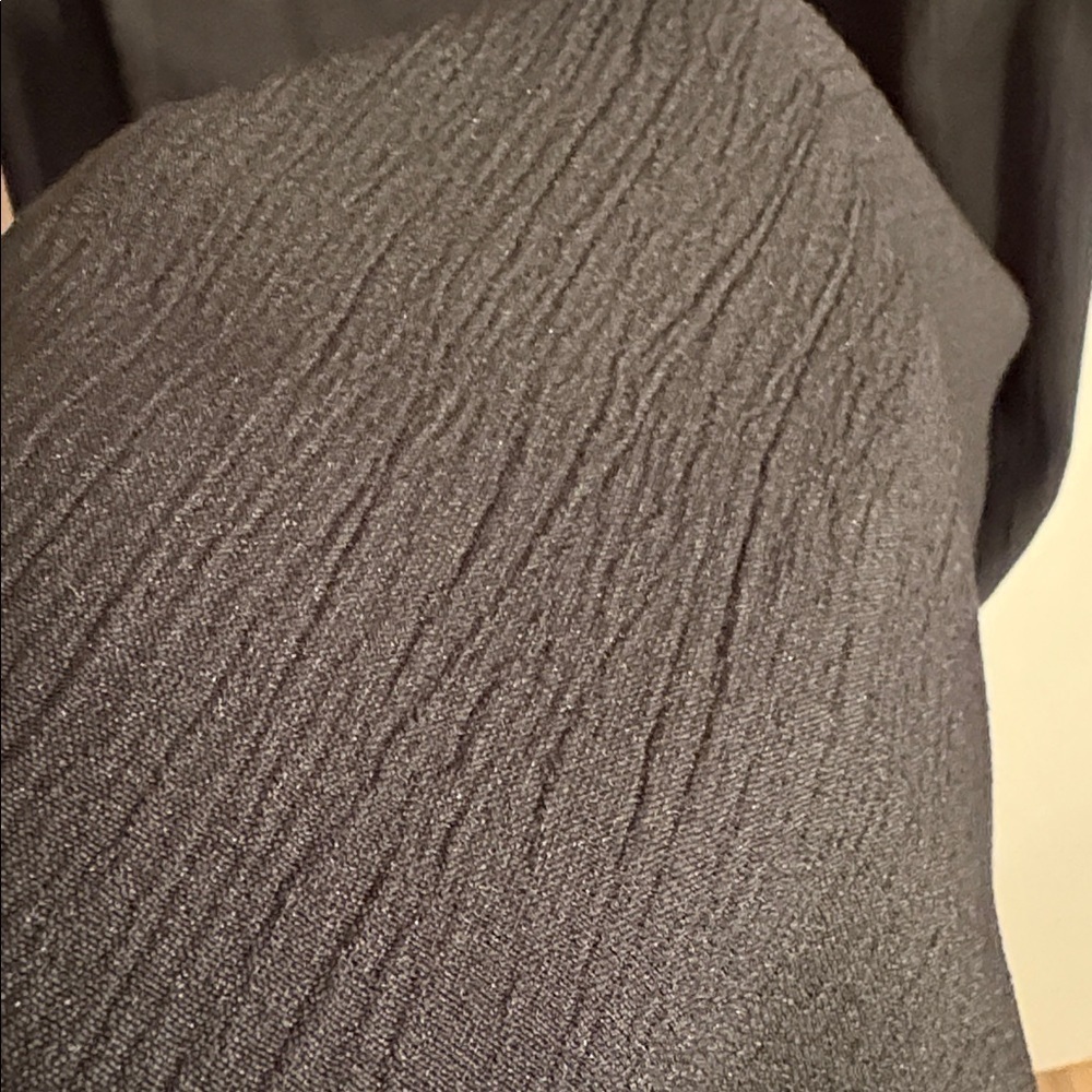 Vintage 1980s Black Sheath Dress With Leopard Trim Office Casual Retro Size 10P - Picture 14 of 17